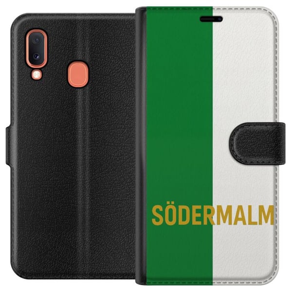 Kompatibelt Lommeboketui til Samsung Galaxy A20e Södermalm - fotball Kompatibelt Lommeboketui til Samsung Galaxy A20e Södermalm - fotball