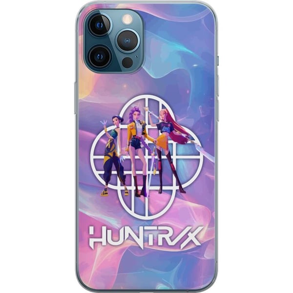 Kompatibelt Mobildeksel til Apple iPhone 12 Pro Max Huntrix Neon Trio Kpop Demon Hunter Fargerik futuristisk design med tre kvinnelige helter i paste