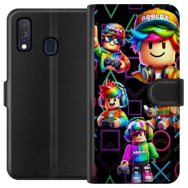 Kompatibel Tegnebogsetui til Samsung Galaxy A40 Roblox