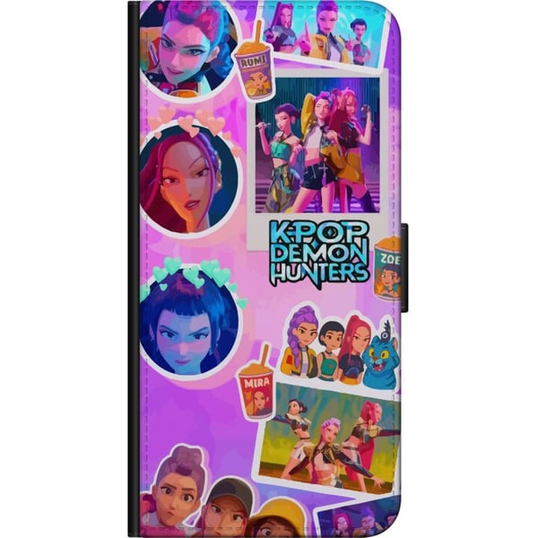 Kompatibel Tegnebogsetui til Motorola Moto G9 Play KPop Demon Hunters kawaii samlerfigur