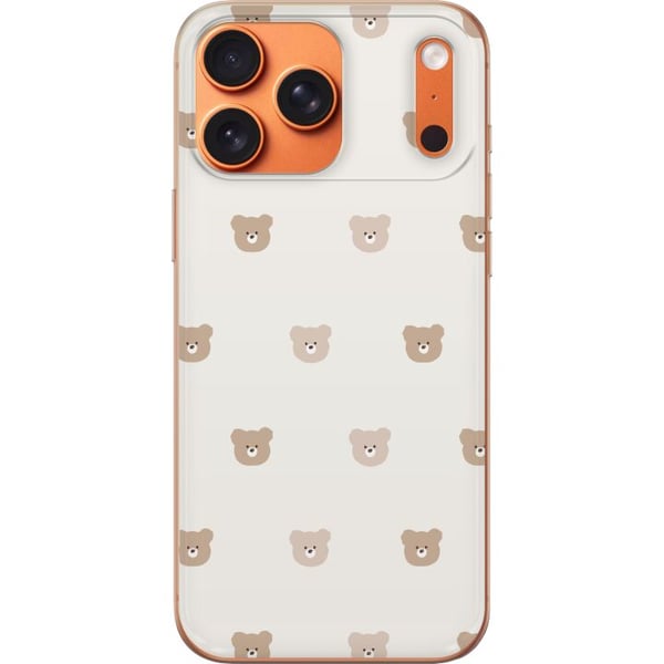 Kompatibel Mobilcover til Apple iPhone 17 Pro Max Teddybaggrund - søde teddybjørne mod en blød baggrund