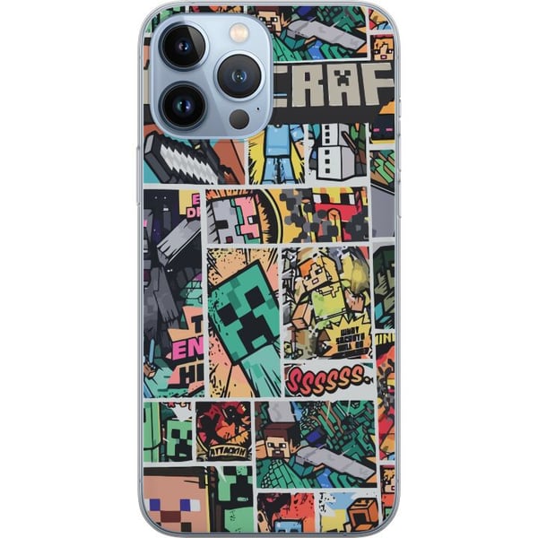 Kompatibel Mobilcover til Apple iPhone 13 Pro Max Minecraft Kunst