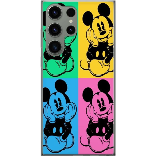 Kompatibelt Mobildeksel til Samsung Galaxy S23 Ultra Disney Mikke Mus plakat popkunst fargerik tegnefilm retroserie Andy Warhol-stil klassisk figurku Kompatibelt Mobildeksel til Samsung Galaxy S23 Ultra Disney Mikke Mus plakat popkunst fargerik tegnefilm retroserie Andy Warhol-stil klassisk figurku