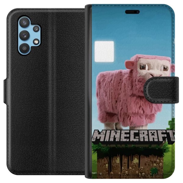 Kompatibelt Plånboksfodral till Samsung Galaxy A32 5G A Minecraft Movie Kompatibelt Plånboksfodral till Samsung Galaxy A32 5G A Minecraft Movie