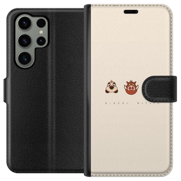 Kompatibel Tegnebogsetui til Samsung Galaxy S23 Ultra Hakuna matata Kompatibel Tegnebogsetui til Samsung Galaxy S23 Ultra Hakuna matata