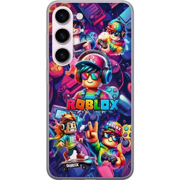 Kompatibel Mobilcover til Samsung Galaxy S23 Farverig Roblox-spilgruppe med hovedtelefoner og neonfarver til børn og spilinteresserede Kompatibel Mobilcover til Samsung Galaxy S23 Farverig Roblox-spilgruppe med hovedtelefoner og neonfarver til børn og spilinteresserede