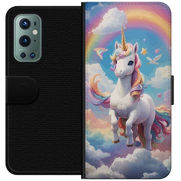 Kompatibel Tegnebogsetui til OnePlus 9 Pro Enhjørning