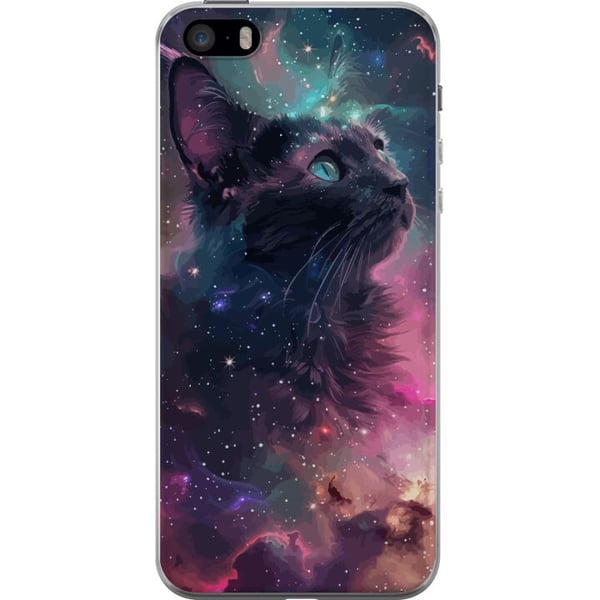 Yhteensopiva Puhelinkuori Apple iPhone SE (2016) Kissa galaksissa