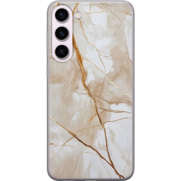 Kompatibel Mobilcover til Samsung Galaxy S23+ Hvid marmor med guldårer, elegant og luksuriøst design perfekt til dig, der elsker stil og klasse Kompatibel Mobilcover til Samsung Galaxy S23+ Hvid marmor med guldårer, elegant og luksuriøst design perfekt til dig, der elsker stil og klasse