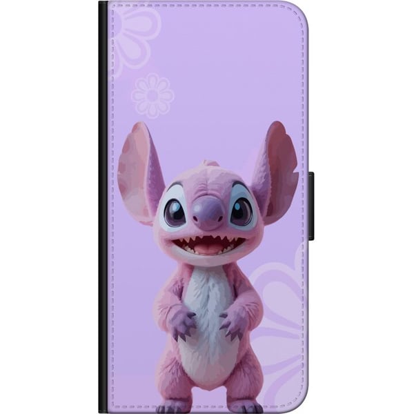 Kompatibelt Lommeboketui til OnePlus 9 Pro Rosa Stitch-figur med kawaiimotiv i lilla pastellfarger, søt og sjarmerende for elskere av søte karakterer