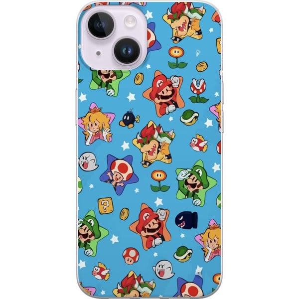 Yhteensopiva Puhelinkuori Apple iPhone 14 Nintendo Mario Switch -pelihahmo