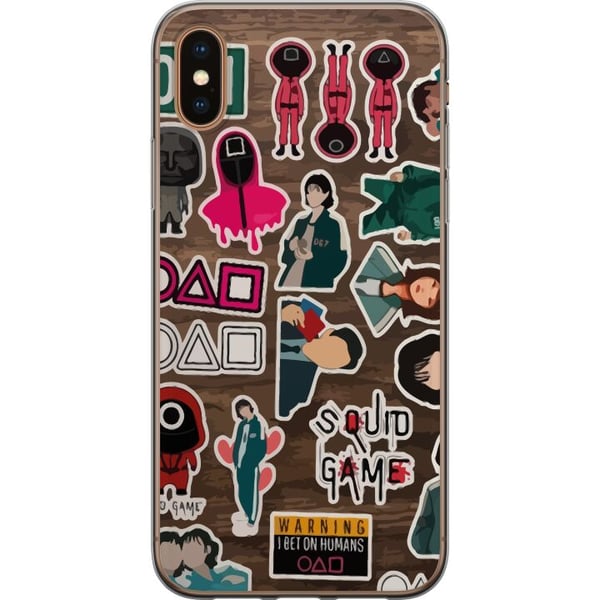 Yhteensopiva Puhelinkuori Apple iPhone XS Squid Game 2 - Tarroja Yhteensopiva Puhelinkuori Apple iPhone XS Squid Game 2 - Tarroja