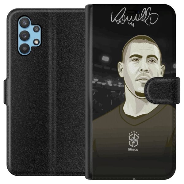 Kompatibelt Plånboksfodral till Samsung Galaxy A32 5G Ronaldo Nazario Kompatibelt Plånboksfodral till Samsung Galaxy A32 5G Ronaldo Nazario