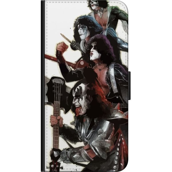Kompatibelt Plånboksfodral till OnePlus 9 Pro Kiss Hardrock Classic Rock Band Music