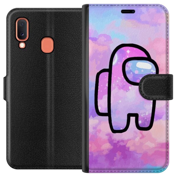 Kompatibelt Plånboksfodral till Samsung Galaxy A20e Among Us