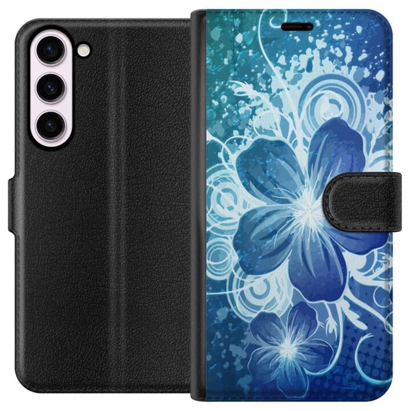 Kompatibelt Plånboksfodral till Samsung Galaxy S23+ Blomma