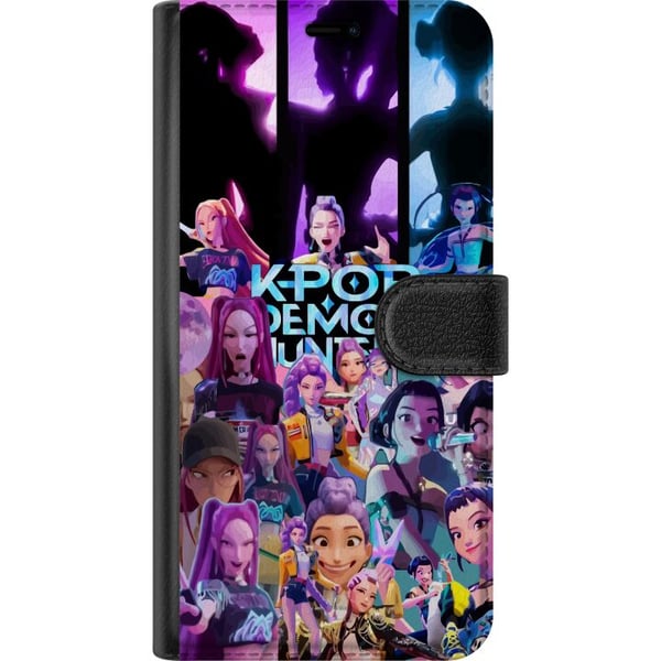 Kompatibelt Plånboksfodral till Samsung Galaxy S9+ KPop Demon Hunters mörk anime vinylfigur