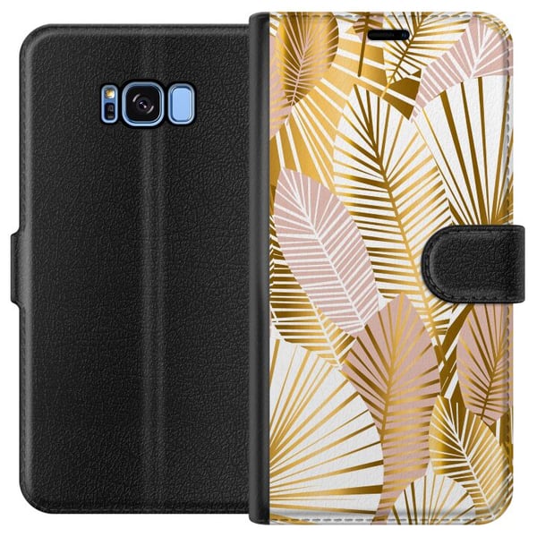 Kompatibelt Plånboksfodral till Samsung Galaxy S8 Gold Kompatibelt Plånboksfodral till Samsung Galaxy S8 Gold