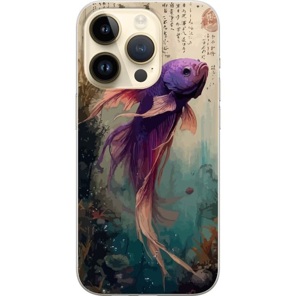 Kompatibelt Mobilskal till Apple iPhone 14 Pro Asian Koi Fish Japanese Aquarium