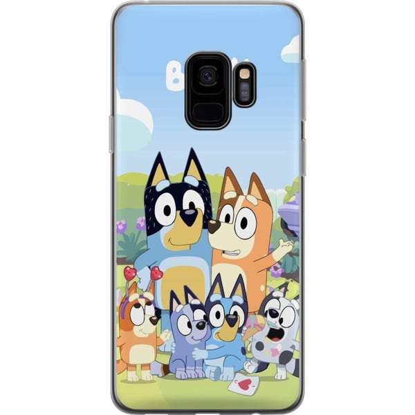 Kompatibelt Mobilskal till Samsung Galaxy S9 Bluey mobilskal med hela familjen i färgglad design Kompatibelt Mobilskal till Samsung Galaxy S9 Bluey mobilskal med hela familjen i färgglad design