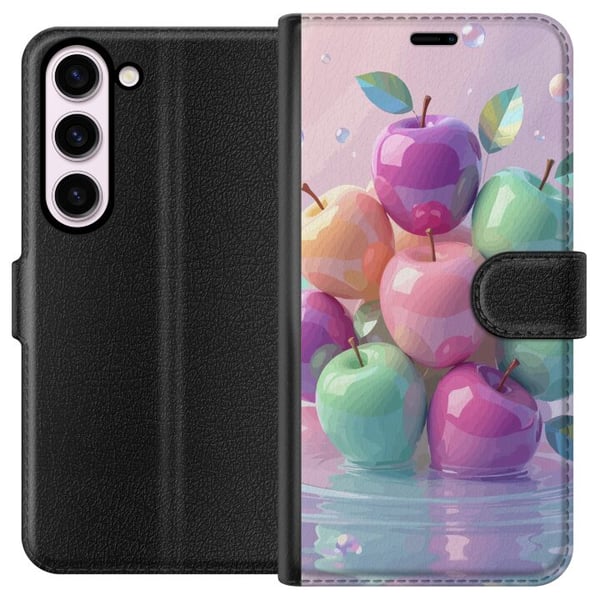 Kompatibel Tegnebogsetui til Samsung Galaxy S23 Magiske æbler Fantasy Eventyrfrugt Kompatibel Tegnebogsetui til Samsung Galaxy S23 Magiske æbler Fantasy Eventyrfrugt
