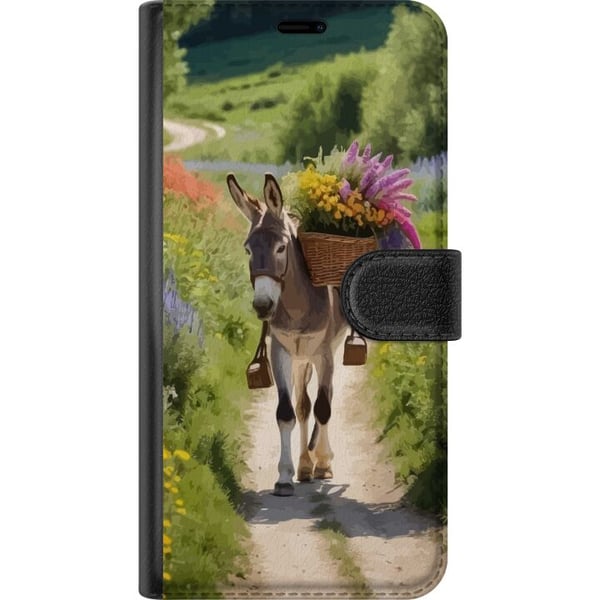 Kompatibelt Lommeboketui til Apple iPhone 12 Esel Dyremotiv Rolig Design Naturmotiv Populær Dekor Humor Grafisk Dyremotiv Eksotisk