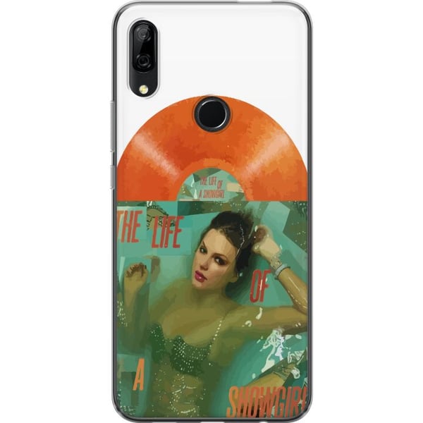 Kompatibel Mobilcover til Huawei P Smart Z Taylor Swift The Life of a Showgirl – Lyserød popdiva i glitter & glam