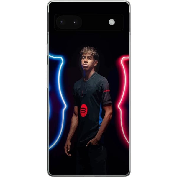 Yhteensopiva Puhelinkuori Google Pixel 6a Yamal Fotboll FC Barcelona Ung Talang Spelare Spanien