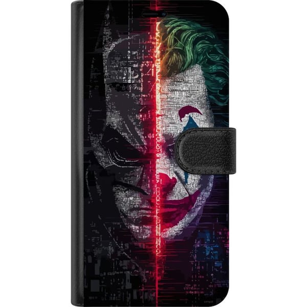 Kompatibelt Lommeboketui til Samsung Galaxy S8 Batman Joker-plakat DC Comics Gotham-skurker delt ansikt Dark Knight-film retro fanart helt skurk