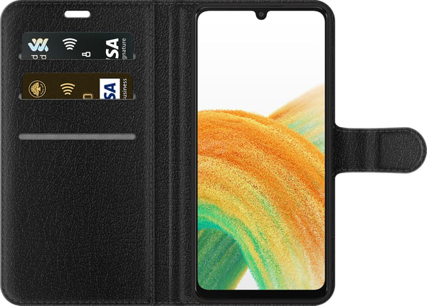 Kompatibel Tegnebogsetui til Samsung Galaxy A33 5G Midnatsblomster i en dybblå drømmende sommeraften