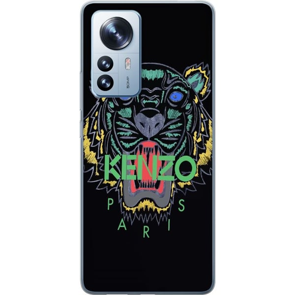 Kompatibelt Mobilskal till Xiaomi 12 Pro Kenzo tiger Paris mode poster fashion luxury streetwear brand logo ikonisk svart bakgrund retro art
