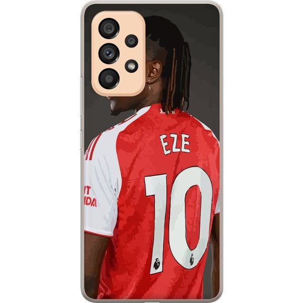 Kompatibelt Mobildeksel til Samsung Galaxy A53 5G Eberechi Eze-design – fotballmotiv nummer 10 i Arsenal-drakt, poster