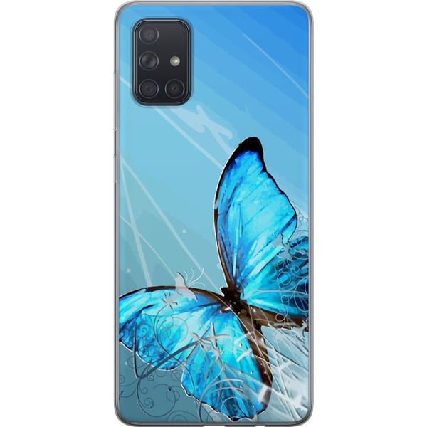 Kompatibel Mobilcover til Samsung Galaxy A71 Sommerfugl