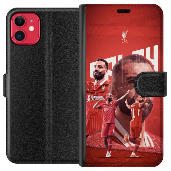 Kompatibelt Plånboksfodral till Apple iPhone 11 Mohamed Salah Liverpool Egypten snabb kreativ ytter och Premier League-ikon som står för mål magi och Kompatibelt Plånboksfodral till Apple iPhone 11 Mohamed Salah Liverpool Egypten snabb kreativ ytter och Premier League-ikon som står för mål magi och