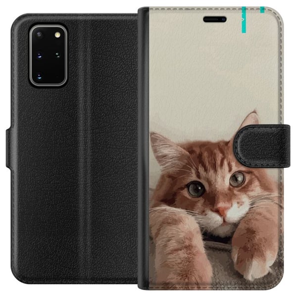 Kompatibelt Plånboksfodral till Samsung Galaxy S20+ Katt Kompatibelt Plånboksfodral till Samsung Galaxy S20+ Katt