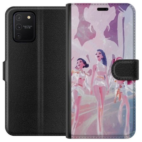 Kompatibelt Lommeboketui til Samsung Galaxy S10 Lite K-Pop Demon Hunters sølvidoltrio – futuristisk K-pop-inspirert gruppedesign med glitrende scenek Kompatibelt Lommeboketui til Samsung Galaxy S10 Lite K-Pop Demon Hunters sølvidoltrio – futuristisk K-pop-inspirert gruppedesign med glitrende scenek
