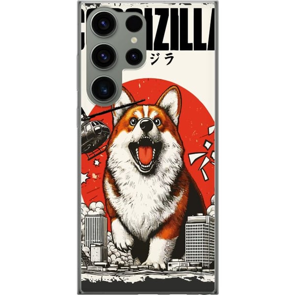Kompatibel Mobilcover til Samsung Galaxy S23 Ultra Corgizilla Kompatibel Mobilcover til Samsung Galaxy S23 Ultra Corgizilla