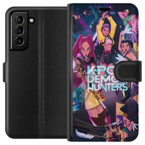 Kompatibelt Lommeboketui til Samsung Galaxy S21+ 5G K-pop-demonjegere Full lagkamp Idoler Magiske klinger Kosmisk glød Kompatibelt Lommeboketui til Samsung Galaxy S21+ 5G K-pop-demonjegere Full lagkamp Idoler Magiske klinger Kosmisk glød