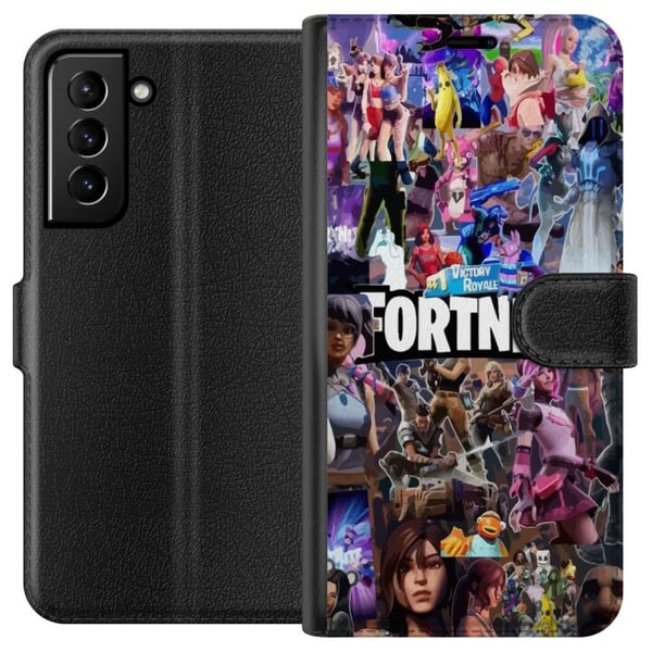 Kompatibelt Lommeboketui til Samsung Galaxy S21+ 5G Fortnite Kompatibelt Lommeboketui til Samsung Galaxy S21+ 5G Fortnite