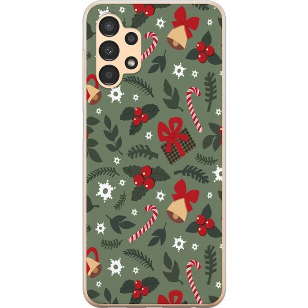 Kompatibelt Mobildeksel til Samsung Galaxy A13 God Jul mønster Kompatibelt Mobildeksel til Samsung Galaxy A13 God Jul mønster