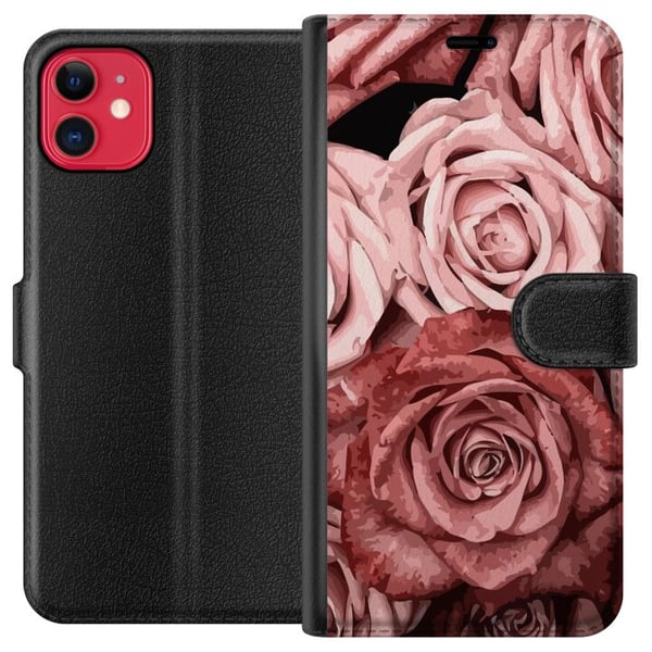 Kompatibel Tegnebogsetui til Apple iPhone 11 Roser Kompatibel Tegnebogsetui til Apple iPhone 11 Roser