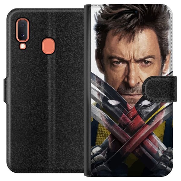 Kompatibelt Lommeboketui til Samsung Galaxy A20e Deadpool & Wolverine Kompatibelt Lommeboketui til Samsung Galaxy A20e Deadpool & Wolverine