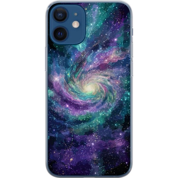 Kompatibel Mobilcover til Apple iPhone 12 Farvestrålende spiralgalakse i rummet med stjerner tåger og kosmisk lys