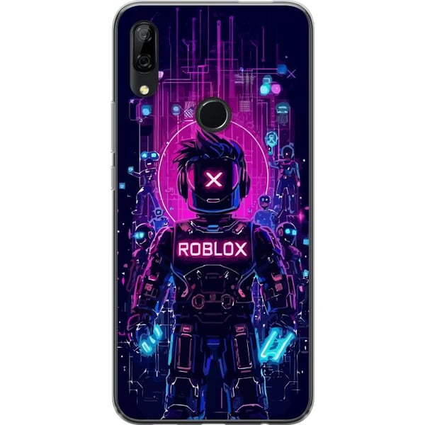 Kompatibel Mobilcover til Huawei P Smart Z Roblox Cyber Core Kraftfuldt digitalt Roblox-design med lilla lys og futuristisk baggrund