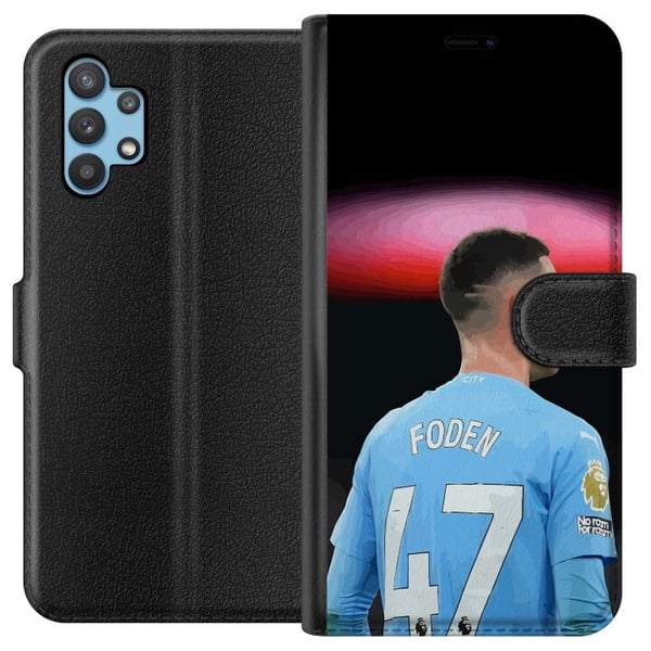 Kompatibelt Plånboksfodral till Samsung Galaxy A32 5G Phil Foden Kompatibelt Plånboksfodral till Samsung Galaxy A32 5G Phil Foden