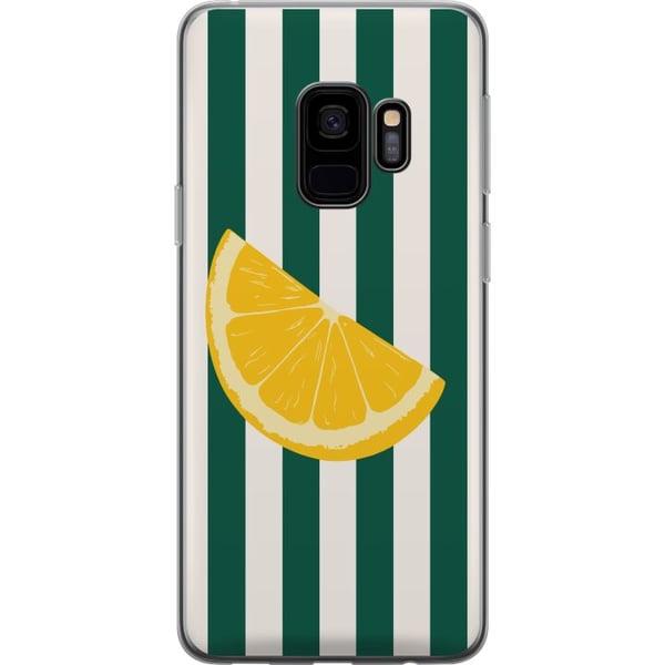 Kompatibelt Mobilskal till Samsung Galaxy S9 Citron citrus lemon pattern gul frukt köksdekor sommar print retro stil inredning tapet fresh design Kompatibelt Mobilskal till Samsung Galaxy S9 Citron citrus lemon pattern gul frukt köksdekor sommar print retro stil inredning tapet fresh design