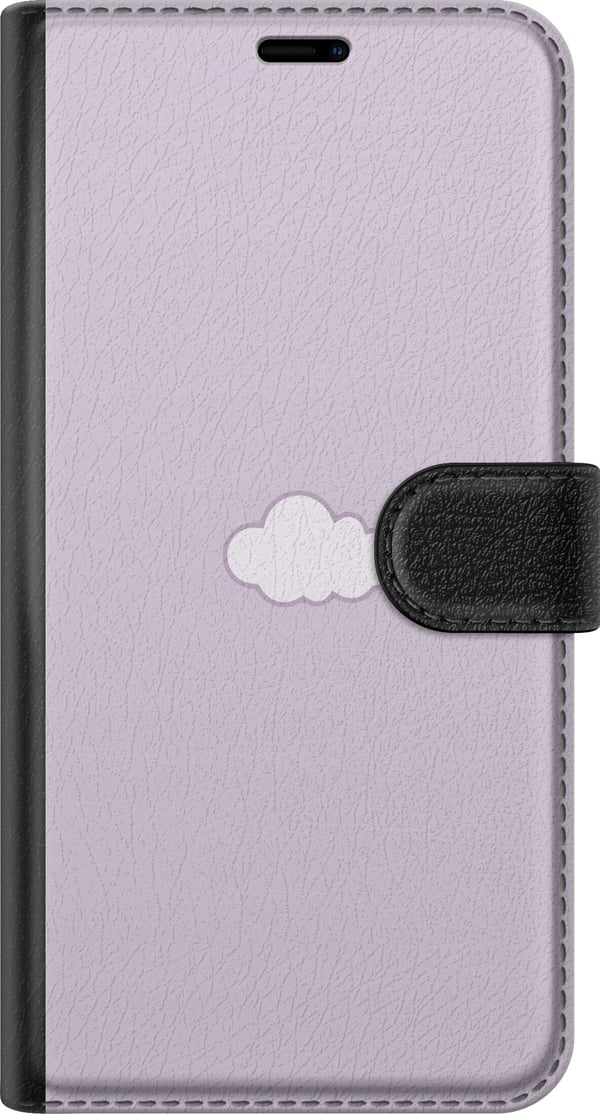 Yhteensopiva Lompakkokotelo Xiaomi Redmi 14C Lila Pilvi - minimalistinen pilvi lila taustalla