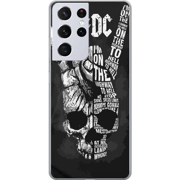 Yhteensopiva Puhelinkuori Samsung Galaxy S21 Ultra 5G ACDC Rockmusiikkibändi Kitara Klassinen