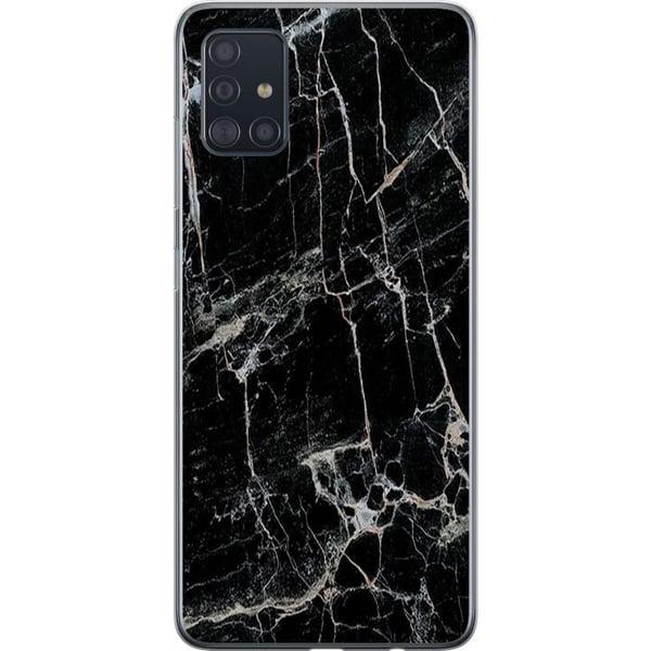 Kompatibel Mobilcover til Samsung Galaxy A51 Sort marmor