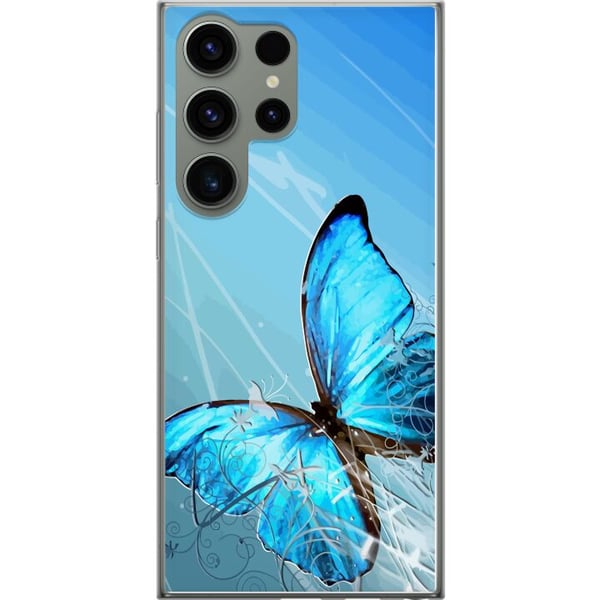 Kompatibel Mobilcover til Samsung Galaxy S23 Ultra Sommerfugl